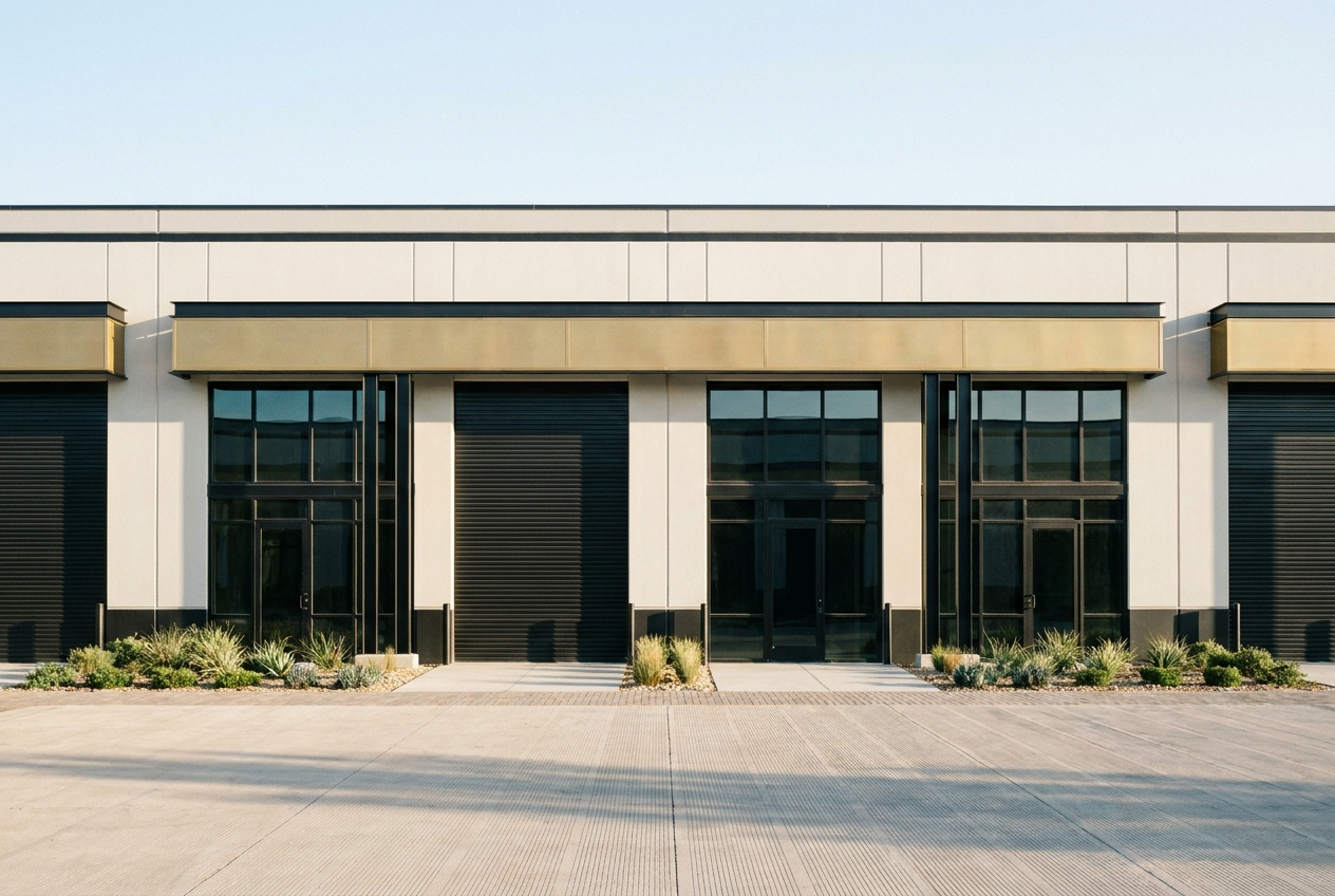 Multi-tenant flex building exterior